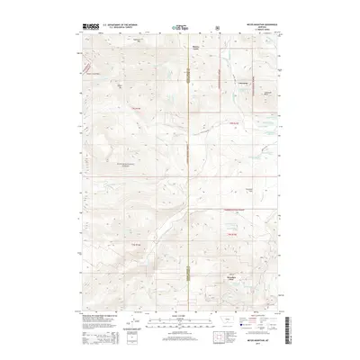 2014 Map of Meyer Mountain, 2014 Print