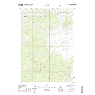 2020 Map of Meyer Mountain, 2020 Print