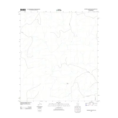 2012 Map of Meyers Canyon NW, 2012 Print