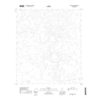 2019 Map of Meyers Canyon NW, 2019 Print