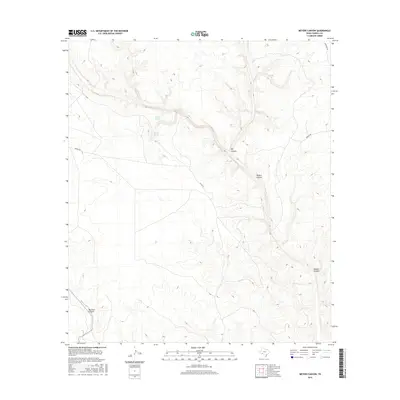 2016 Map of Meyers Canyon, 2016 Print
