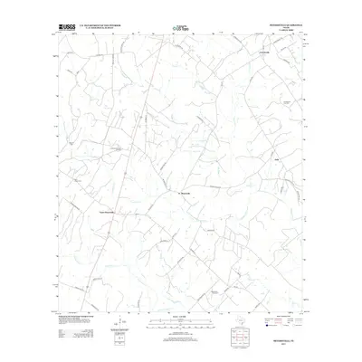 2013 Map of Meyersville, 2013 Print