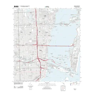 2012 Map of Miami, 2012 Print