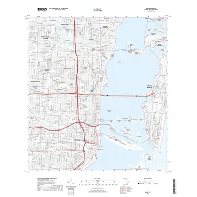 2018 Map of Miami, 2018 Print