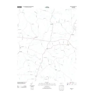 2013 Map of Michie, 2013 Print