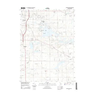 2014 Map of Michigan Center, 2014 Print