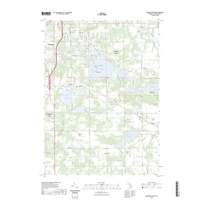 2023 Map of Michigan Center, 2023 Print