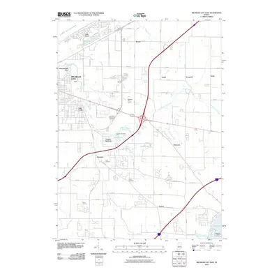 2010 Map of Michigan City East, 2010 Print