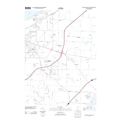 2013 Map of Michigan City East, 2013 Print