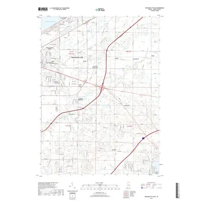 2019 Map of Michigan City East, 2019 Print