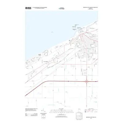 2013 Map of Michigan City West, 2013 Print