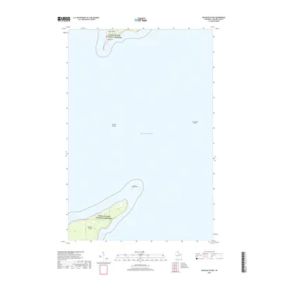 2018 Map of Michigan Island, 2018 Print