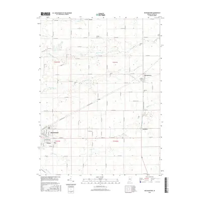 2016 Map of Michigantown, 2016 Print