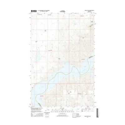 2017 Map of Mickey Butte, 2017 Print