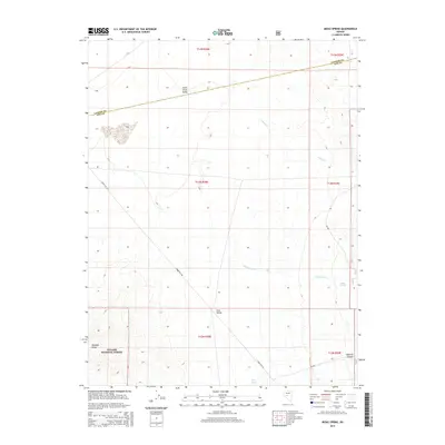 2014 Map of Midas Spring, 2014 Print