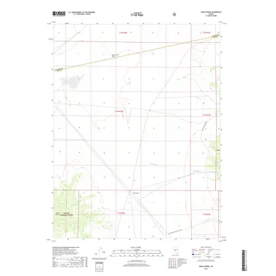 2018 Map of Midas Spring, 2018 Print