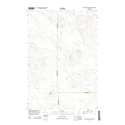 2014 Map of Middle Brook Mountain, 2014 Print