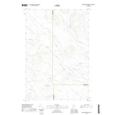 2018 Map of Middle Brook Mountain, 2018 Print
