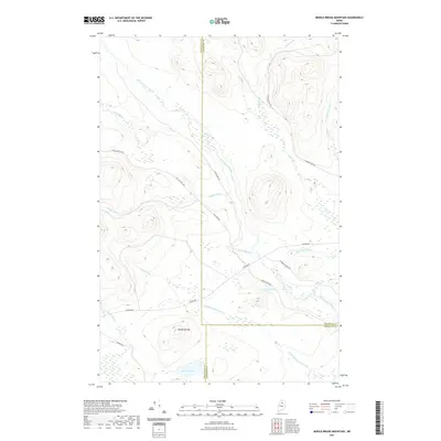 2021 Map of Middle Brook Mountain, 2021 Print