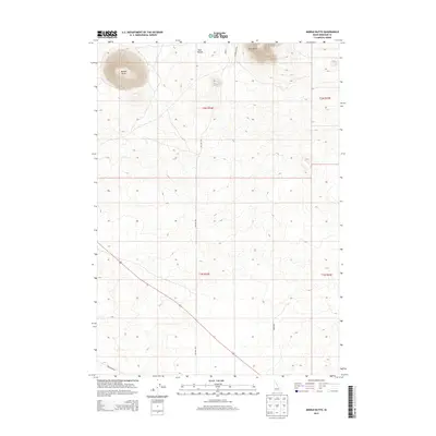 2013 Map of Middle Butte, 2013 Print