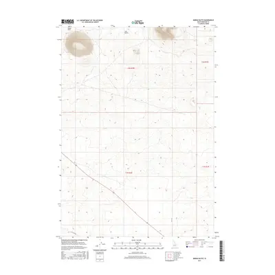 2017 Map of Middle Butte, 2017 Print