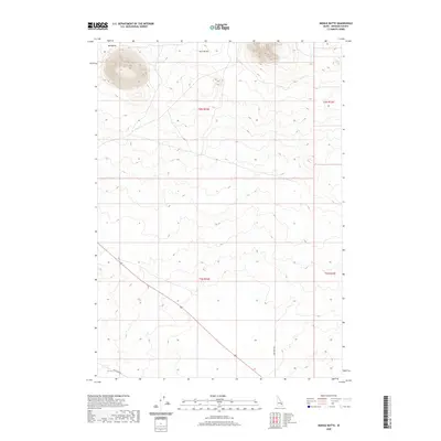 2020 Map of Middle Butte, 2020 Print