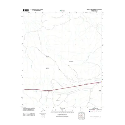 2011 Map of Middle Camp Mountain, 2011 Print