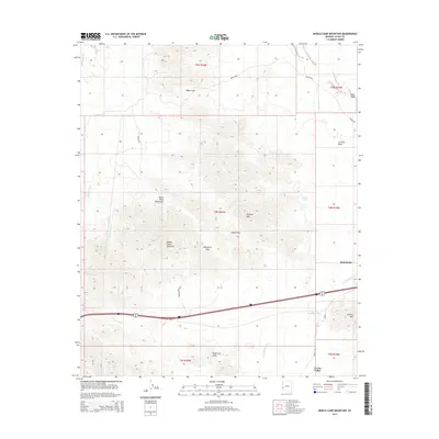 2014 Map of Middle Camp Mountain, 2014 Print