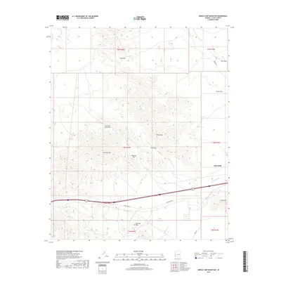 2018 Map of Middle Camp Mountain, 2018 Print