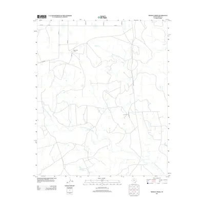 2012 Map of Middle Creek, 2012 Print
