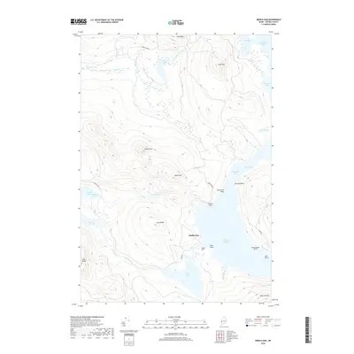 2018 Map of Middle Dam, 2018 Print