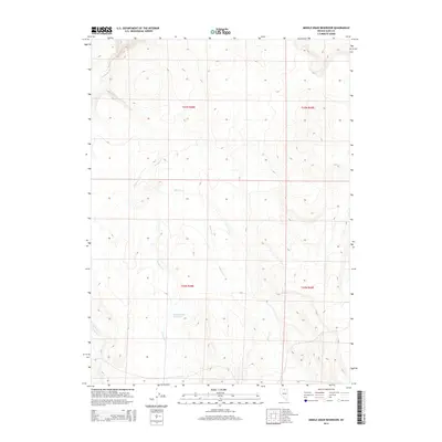 2014 Map of Middle Draw Reservoir, 2014 Print