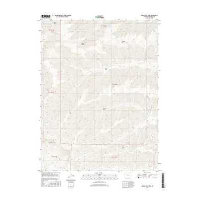2016 Map of Middle Dry Fork, 2016 Print