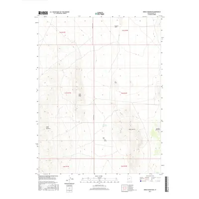 2017 Map of Middle Mountain, 2017 Print