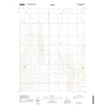 2020 Map of Middle Mountain, 2020 Print