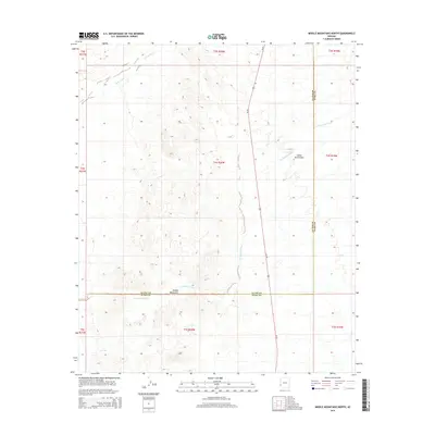 2014 Map of Middle Mountains North, 2014 Print