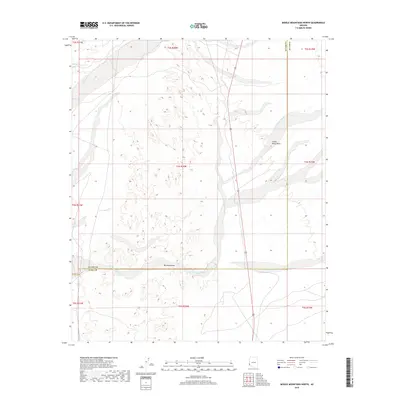 2018 Map of Middle Mountains North, 2018 Print
