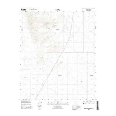 2014 Map of Middle Mountains South, 2014 Print