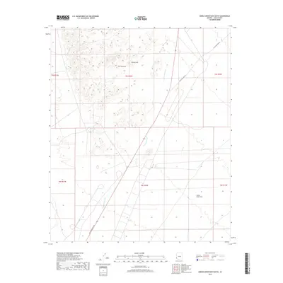2018 Map of Middle Mountains South, 2018 Print