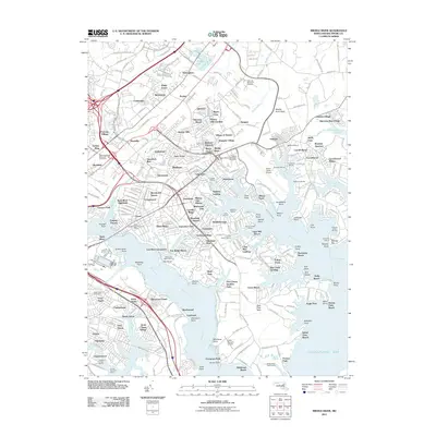 2011 Map of Middle River, 2011 Print