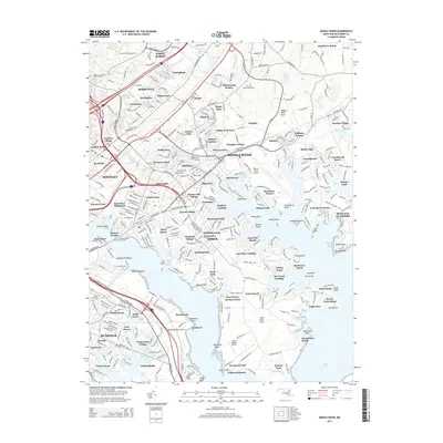2014 Map of Middle River, 2014 Print