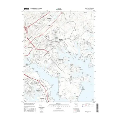 2016 Map of Middle River, 2016 Print