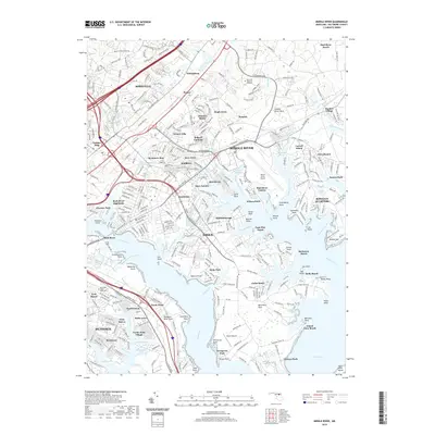 2019 Map of Middle River, 2019 Print