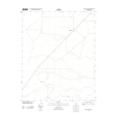 2012 Map of Middle Water, 2012 Print