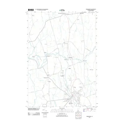 2012 Map of Middlebury, 2012 Print