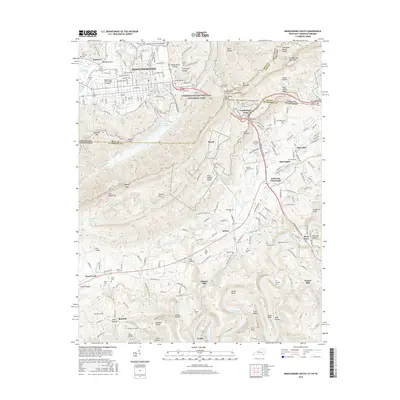 2016 Map of Middlesboro South, 2016 Print