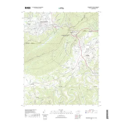 2019 Map of Middlesboro South, 2019 Print