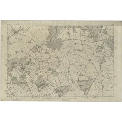 1866 Map of Middlesex I, 1868 Print