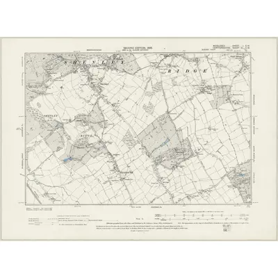 1895 Map of Middlesex I.SW, 1898 Print