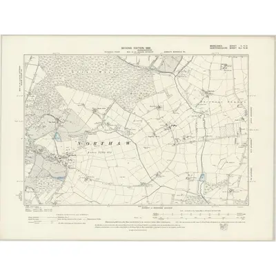 1895 Map of Middlesex II.NW, 1898 Print